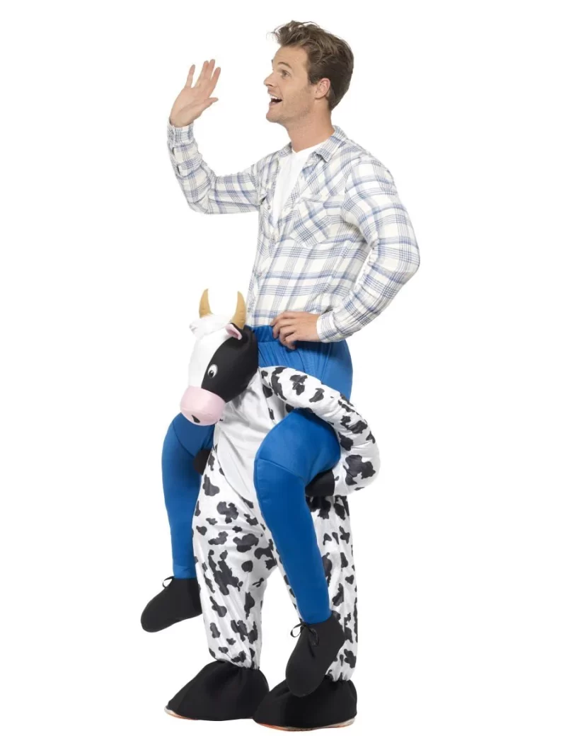 Piggyback Cow Novelty Men's Fancy Dress Costume - Image 2