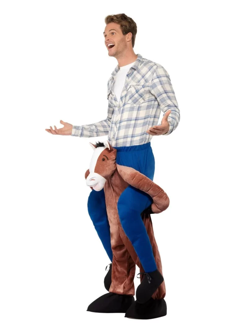Piggyback Horse Novelty Men's Fancy Dress Costume - Image 2