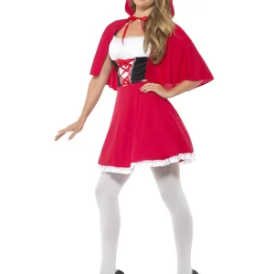 Short Red Riding Hood Ladies Fancy Dress Costume - Image 2