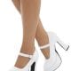 70's Ladies White Platform Shoes