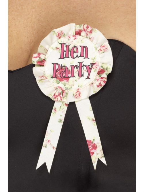 Vintage Hen Party Rosette, Pink