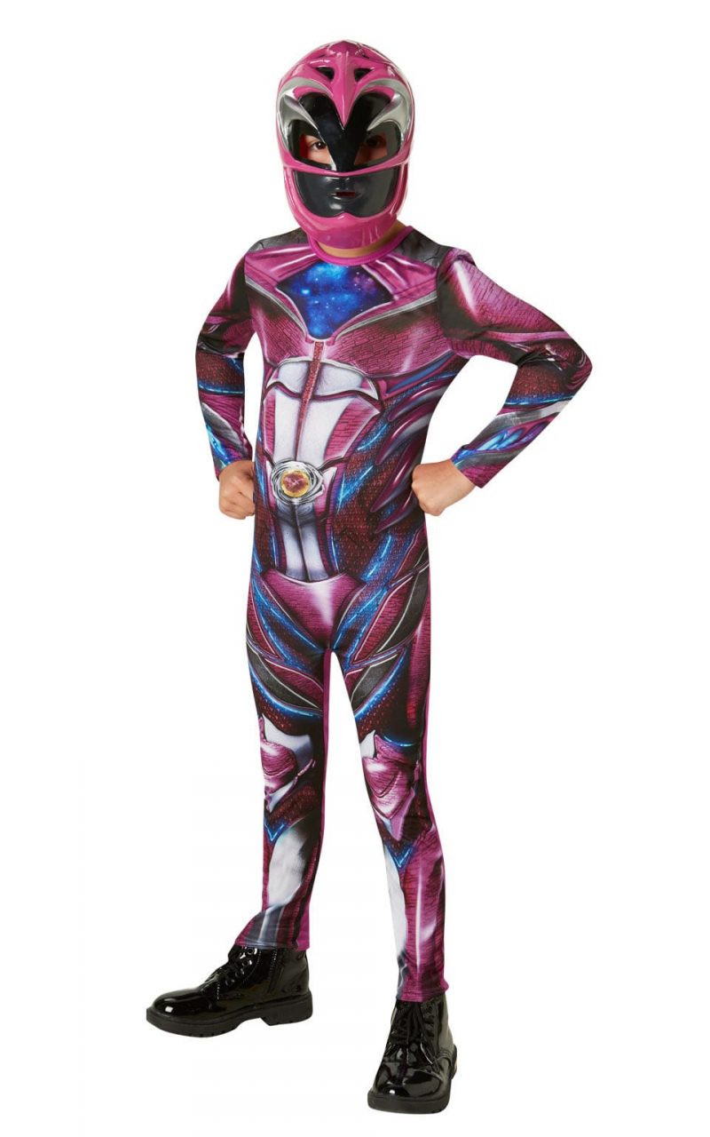 Power Ranger Movie Pink Ranger Classic Children's Fancy Dress Costume