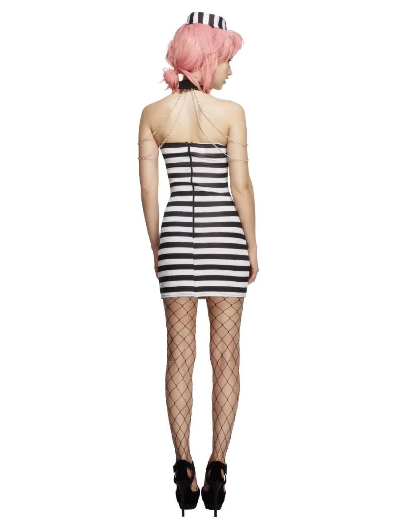 Fever Collection Night Criminal (Convict) Ladies Fancy Dress Costume - Image 2