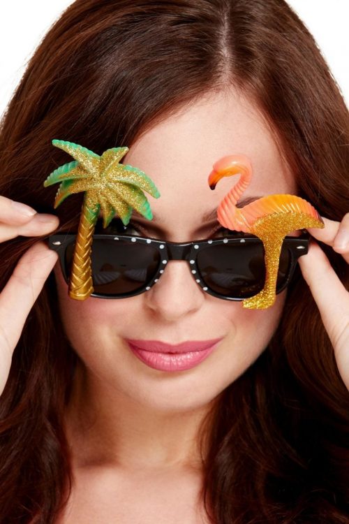 Specs, Hawaiian With Flamingo and Palm Tree-0