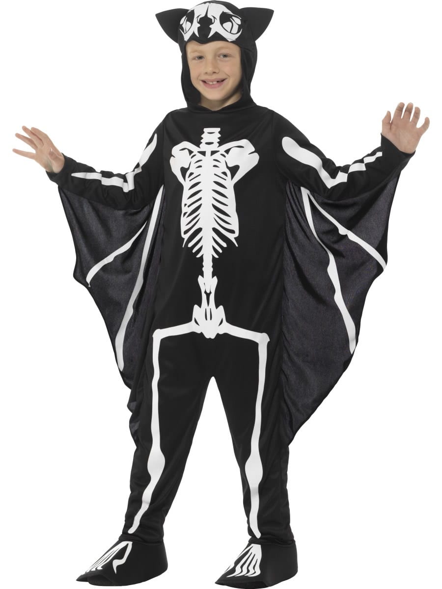 Bat Skeleton Halloween Children's Fancy Dress Costume