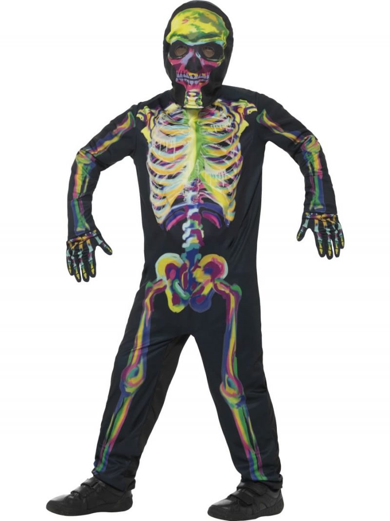 Glow in the Dark Skeleton Halloween Children's Fancy Dress Costume