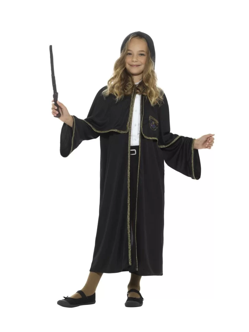 Wizard Cloak Unisex Children's Fancy Dress Costume - Image 2