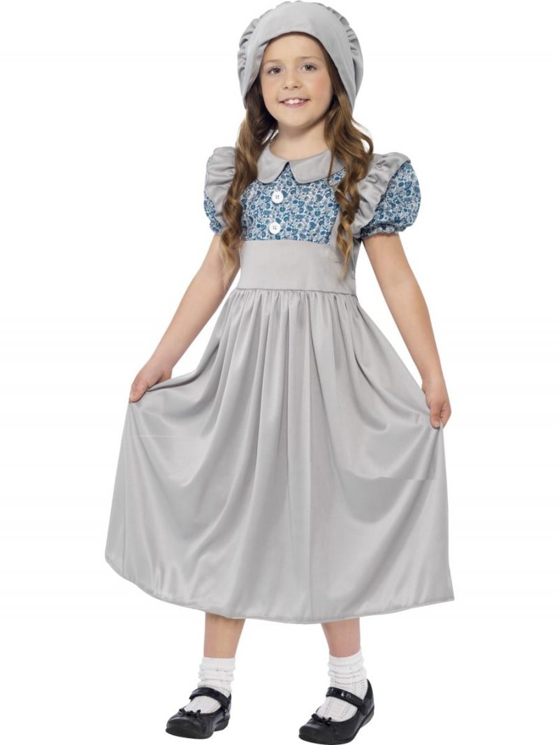 Victorian School Girl Children's Fancy Dress Costume