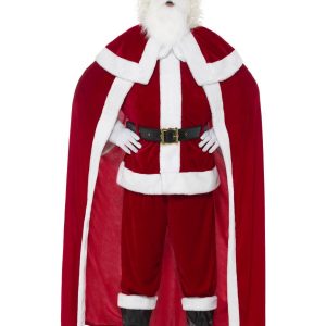 Deluxe Santa Claus Men's Christmas Fancy Dress Costume