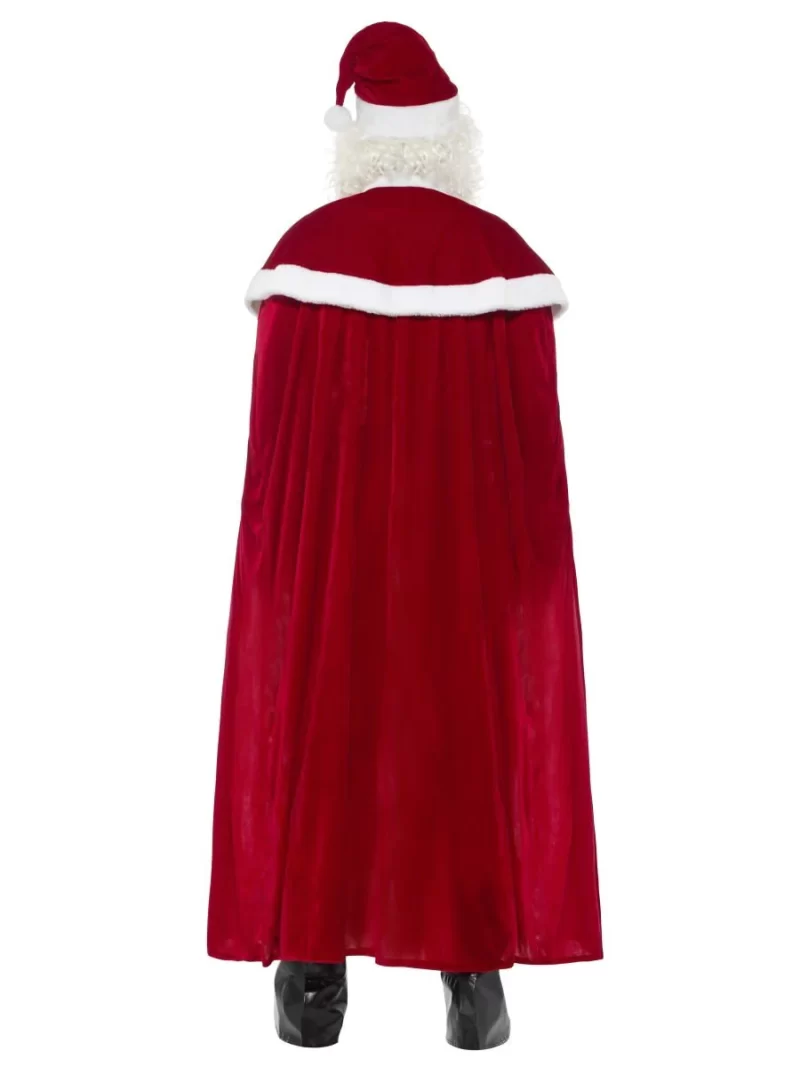 Deluxe Santa Claus Men's Christmas Fancy Dress Costume - Image 2