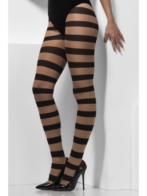 Glam Witch Tights with Stripes