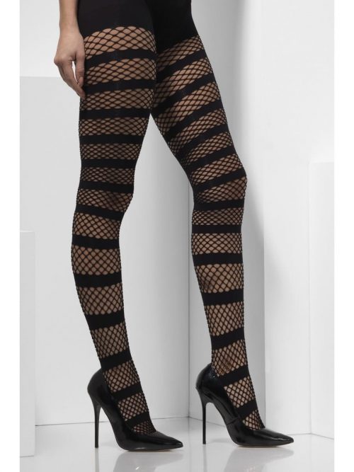 Wicked Witch Tights with Net Stripes
