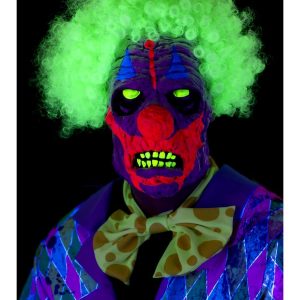 UV Black Light Clown Mask