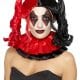 Twisted Harlequin Black/Red Wig
