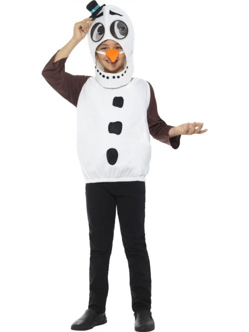 Deluxe Snowman Unisex Children's Christmas Fancy Dress Costume