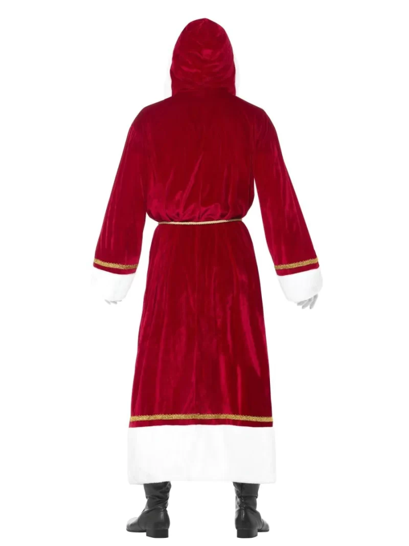 Deluxe Santa Cloak Men's Christmas Fancy Dress Costume - Image 2
