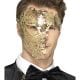 Deluxe Metal Filigree Phantom Mask, Gold