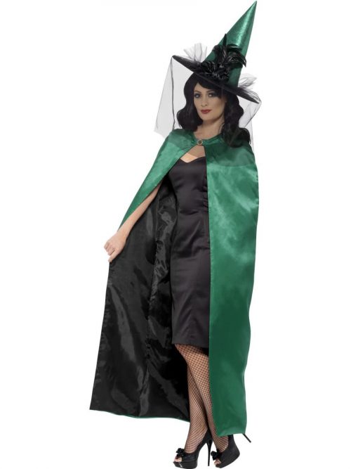 Deluxe Reversible Teal/Black Cape