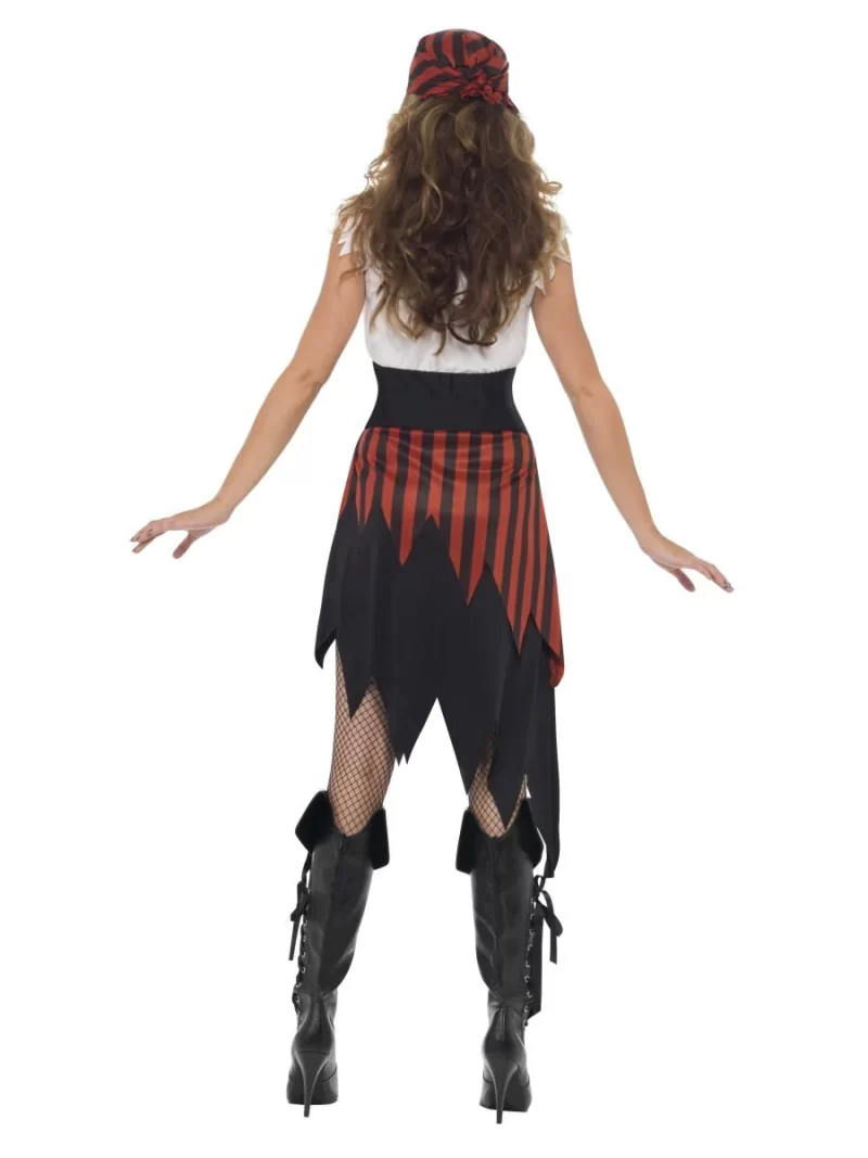Pirate Wench Ladies Fancy Dress Costume - Image 2