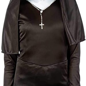 Gothic Nun Ladies Halloween Fancy Dress Costume