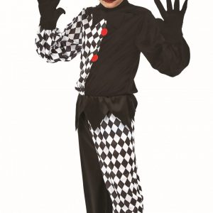 Jester Boy Children's Halloween Fancy Dress Costume