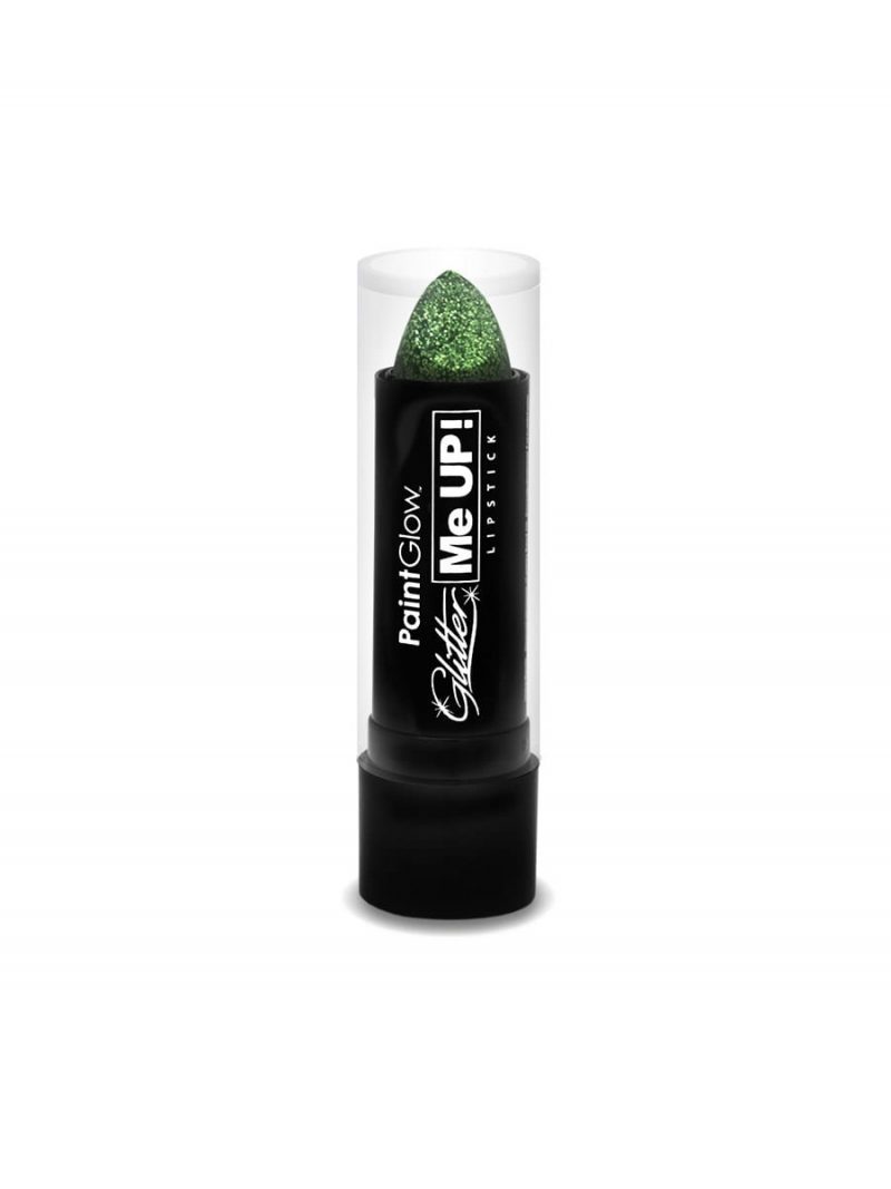 PaintGlow Glitter Me Up Lipstick Green 4g