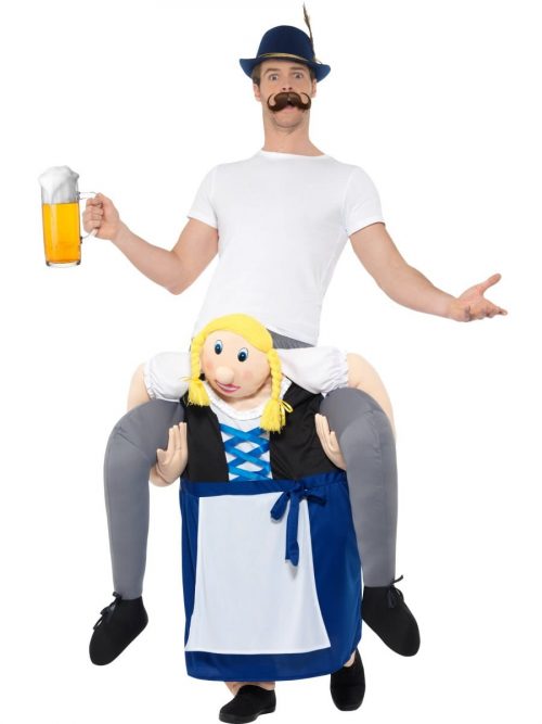 Piggyback Bavarian Beer Maiden Novelty Fancy Dress Costume