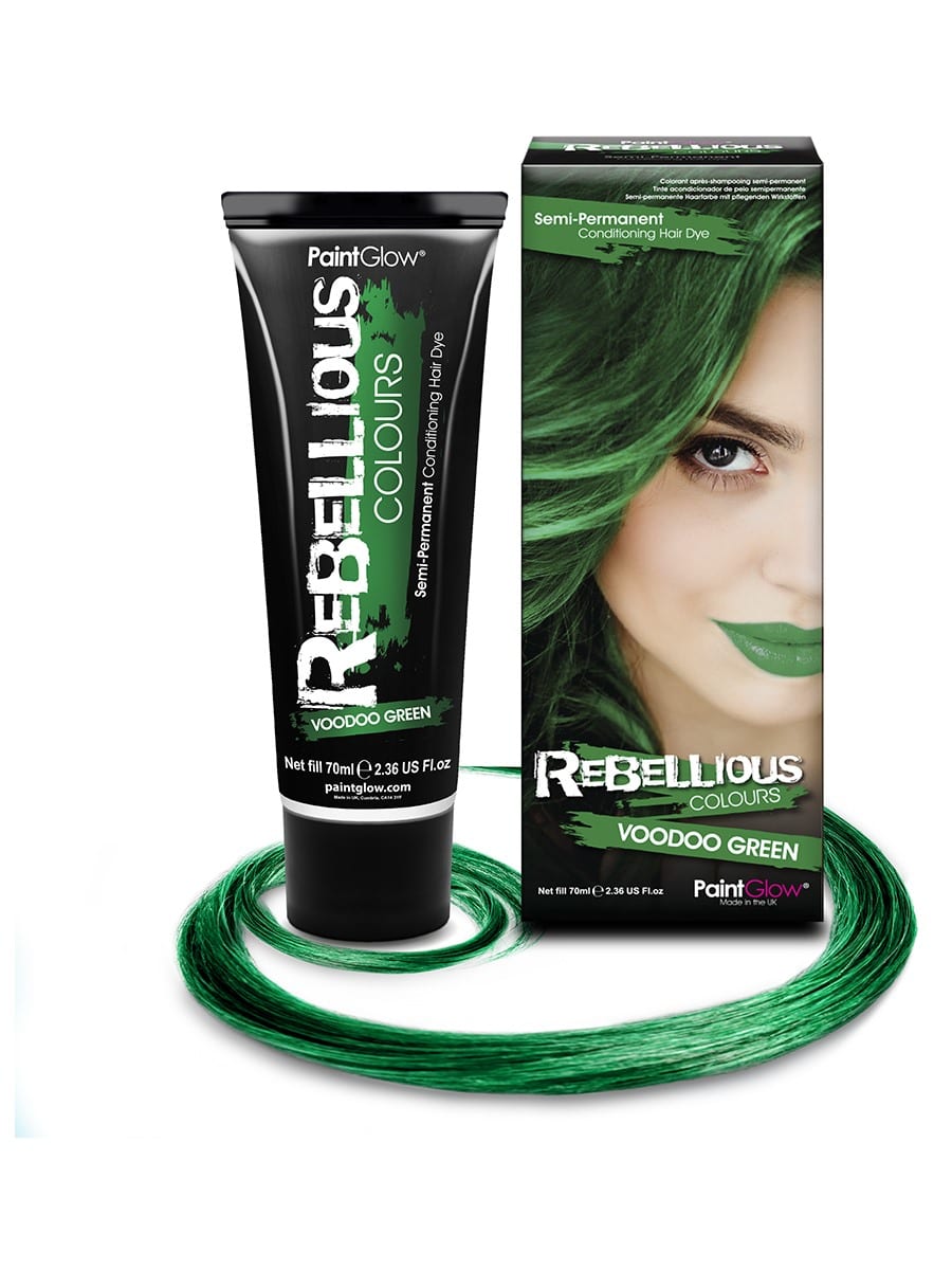 PaintGlow Semi-Permanent Hair Dye Voodoo Green