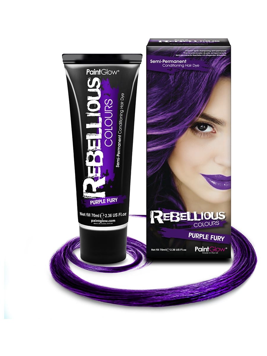 PaintGlow Semi-Permanent Hair Dye Purple Fury