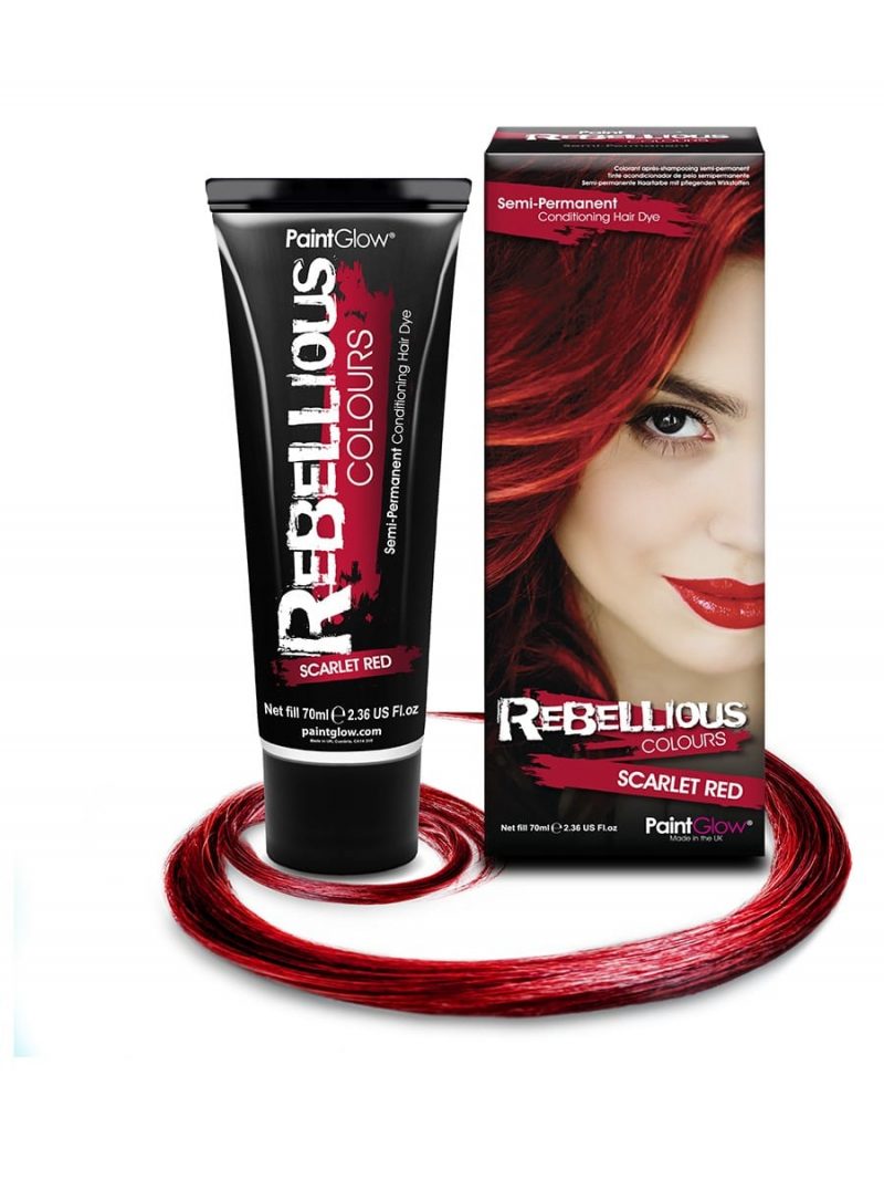 PaintGlow Semi-Permanent Hair Dye Scarlet Red