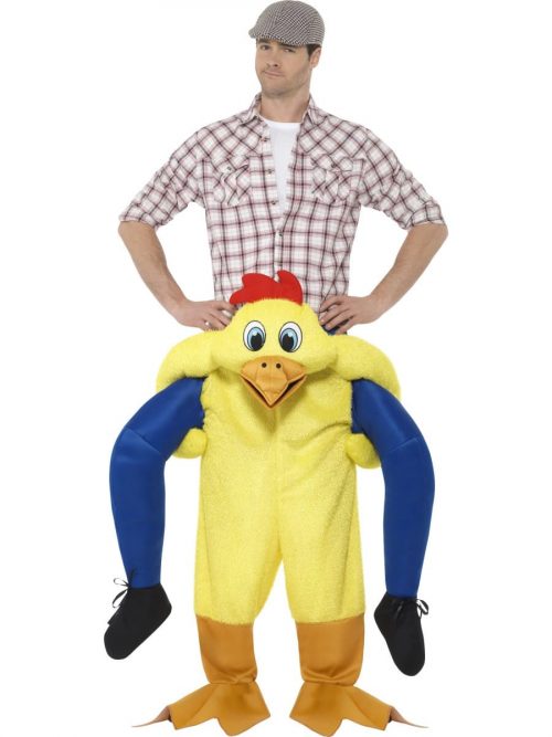 Piggyback Chicken Unisex Novelty Fancy Dress Costume