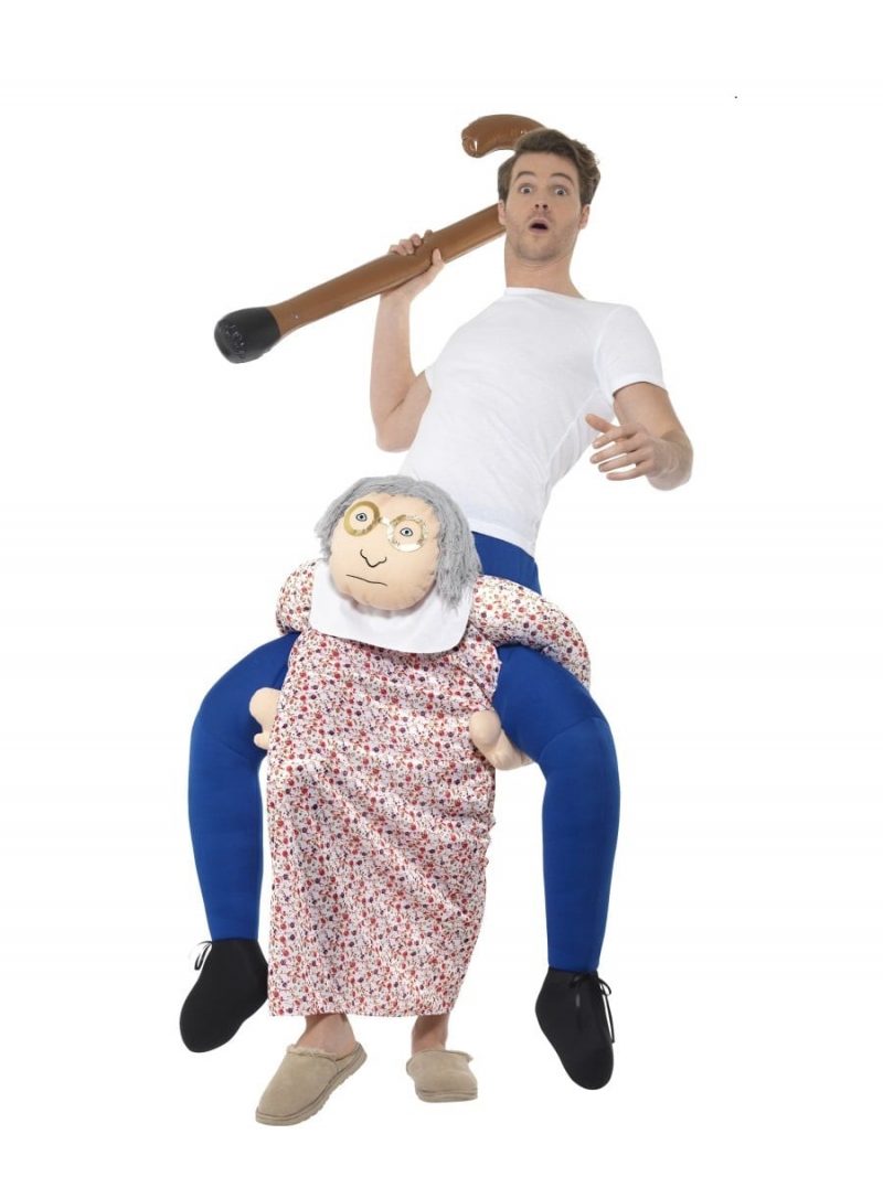 Piggyback Grandma Novelty Fancy Dress Costume