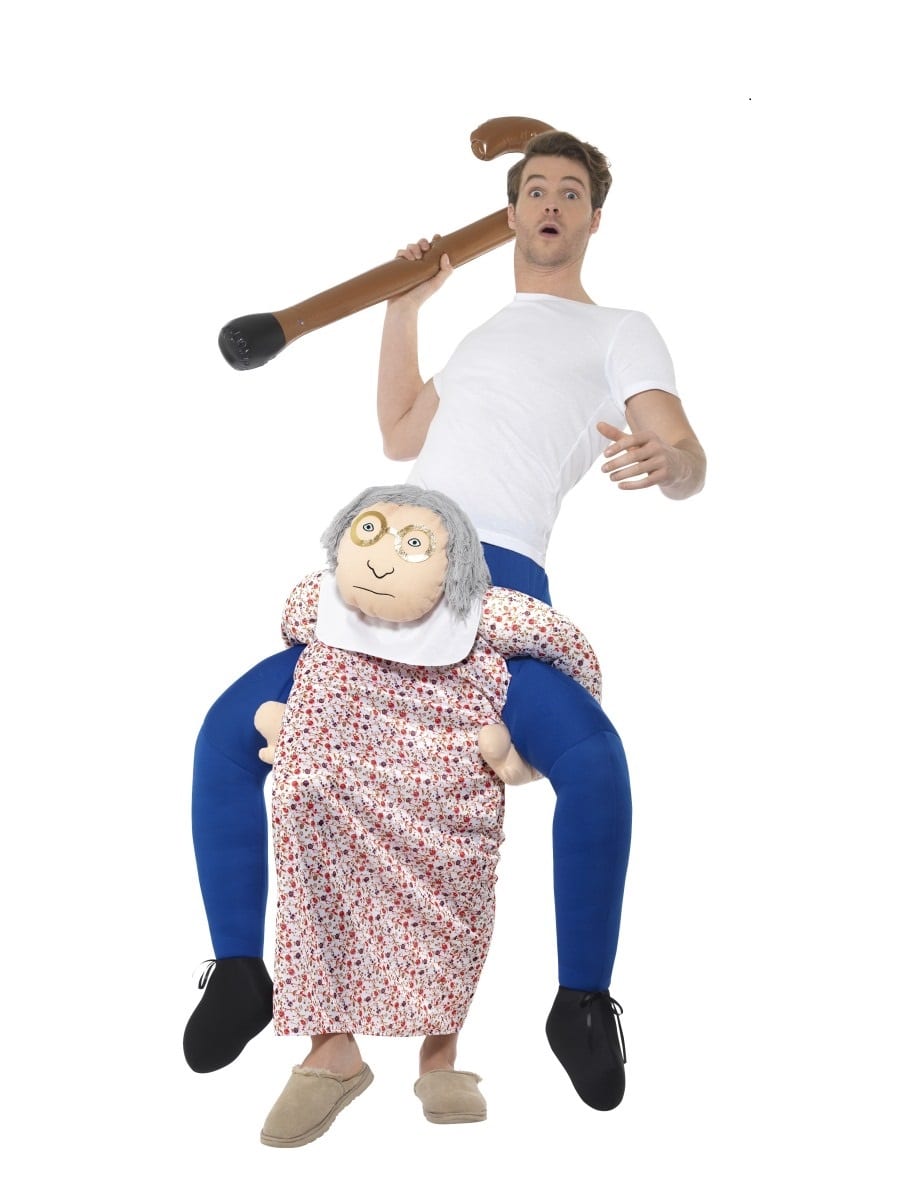 Piggyback Grandma Novelty Fancy Dress Costume