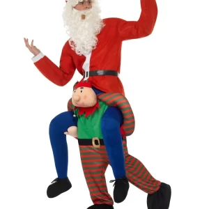 Piggyback Elf Novelty Christmas Fancy Dress Costume - Image 2
