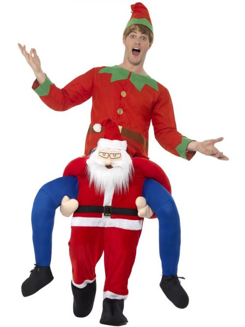 Piggyback Santa Novelty Christmas Fancy Dress Costume