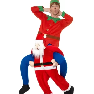 Piggyback Santa Novelty Christmas Fancy Dress Costume - Image 2