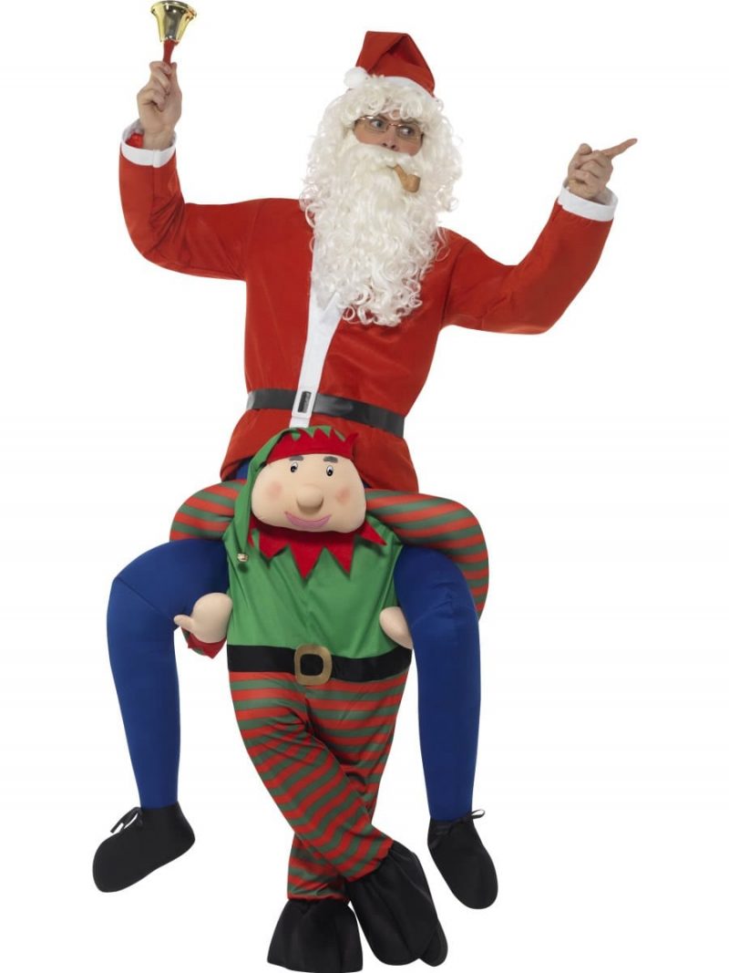 Piggyback Elf Novelty Christmas Fancy Dress Costume