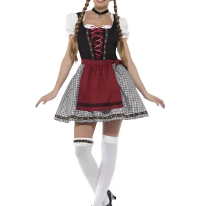 Flirty German Fraulein Oktoberfest Bavarian Ladies Fancy Dress Costume - Image 2