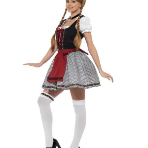 Flirty German Fraulein Oktoberfest Bavarian Ladies Fancy Dress Costume - Image 3