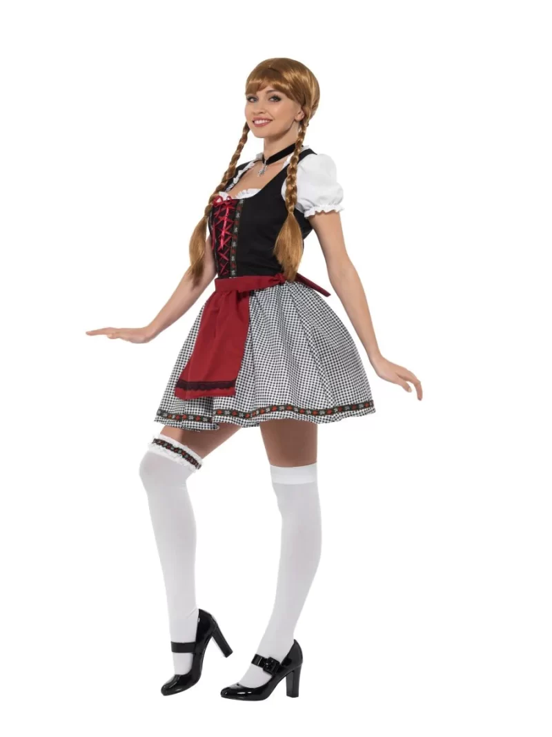 Flirty German Fraulein Oktoberfest Bavarian Ladies Fancy Dress Costume - Image 3
