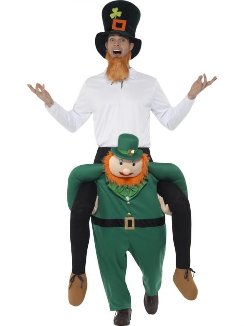 Piggyback Leprechaun Novelty Fancy Dress Costume