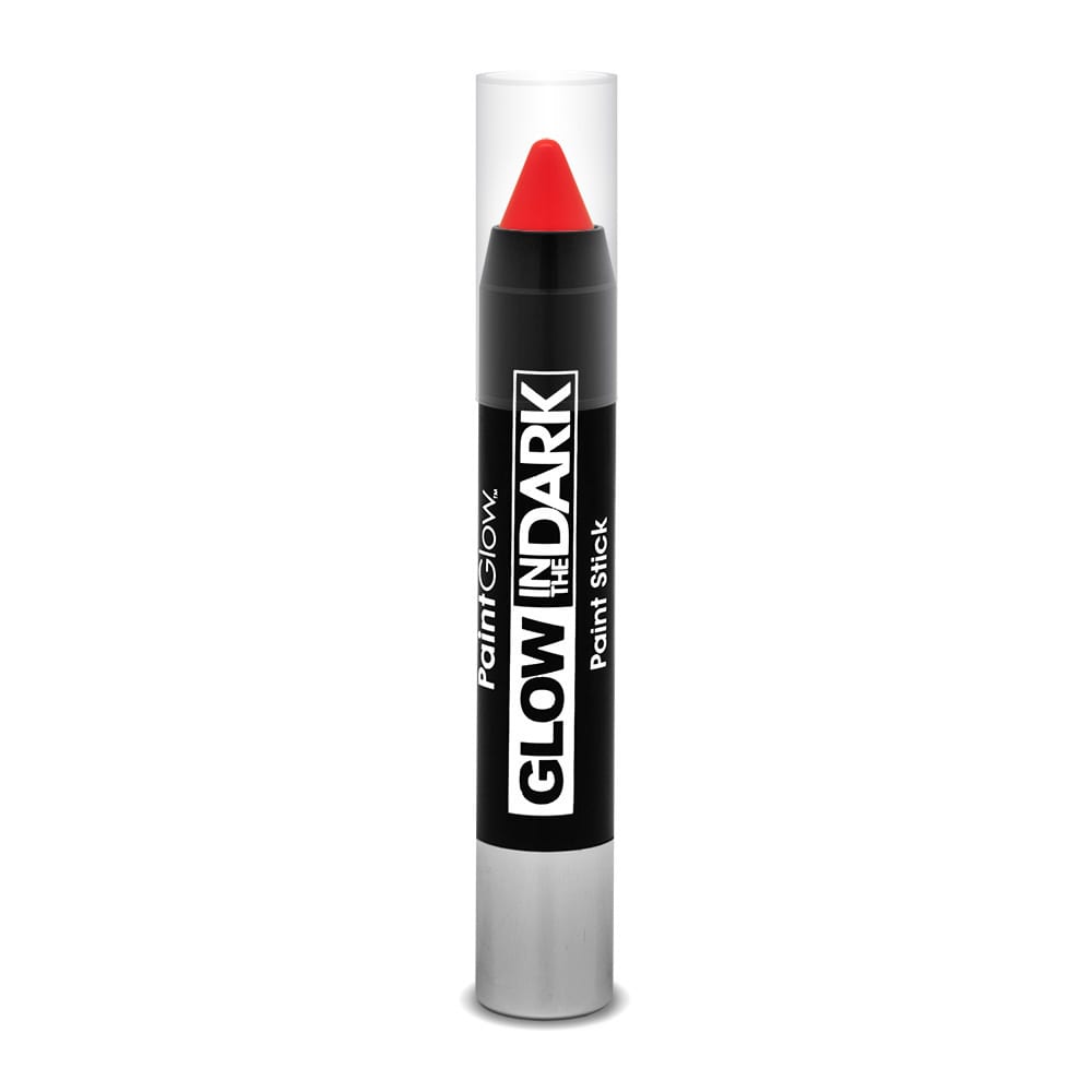 PaintGlow Glow in the Dark Face & Body Paint Stick Intense Red 3.5g