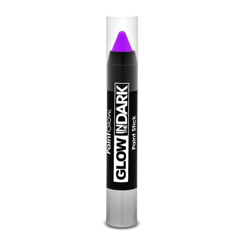 PaintGlow Glow in the Dark Face & Body Paint Stick Intense Violet 3.5g