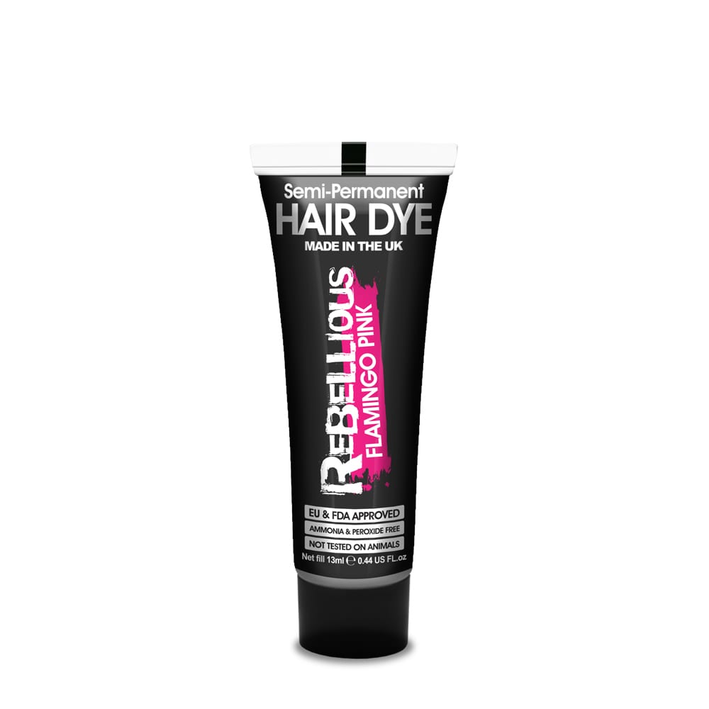 Semi-Permanent Hair Dye Flamingo Pink 13ml, perfect for Dip Dying & Streaking