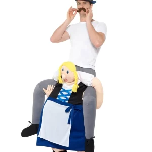 Piggyback Bavarian Beer Maiden (Oktoberfest) Novelty Fancy Dress Costume - Image 2