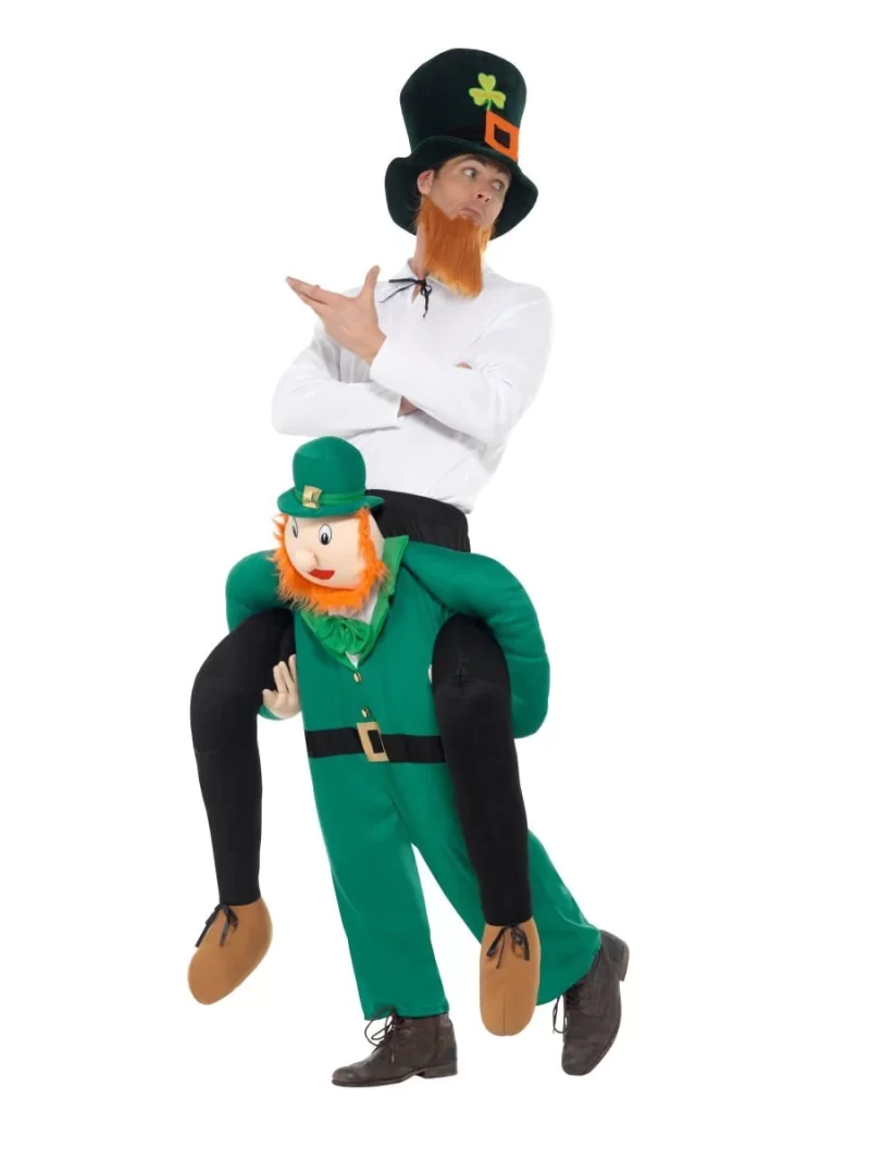 Piggyback Leprechaun Novelty Fancy Dress Costume - Image 2