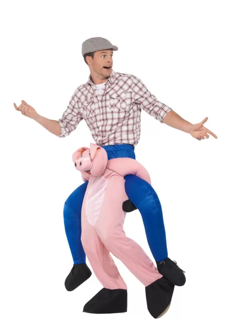 Ride Along Piggyback Pig (Three Little Pigs) Unisex Novelty Fancy Dress Costume - Image 2
