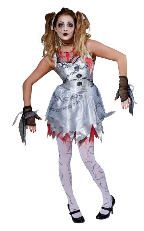 Dead Doll Ladies Halloween Fancy Dress Costume