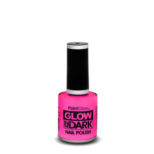 PaintGlow Glow in the Dark Nail Polish 13ml Intense Pink