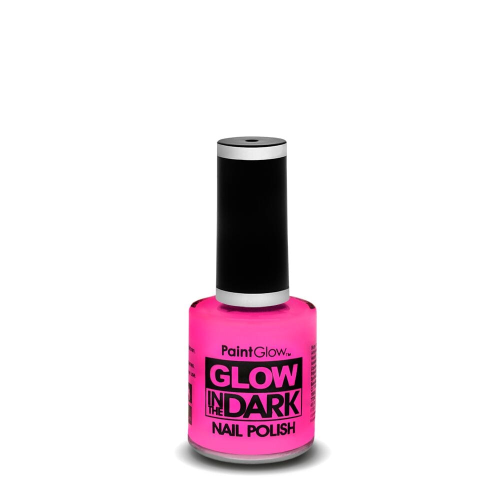 PaintGlow Glow in the Dark Nail Polish 13ml Intense Pink